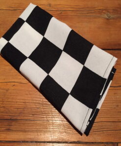 Black and  White Block Serviettes