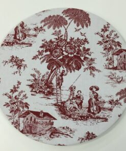 Baseplates Marsala Toile