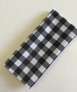 Black and White Check Serviettes