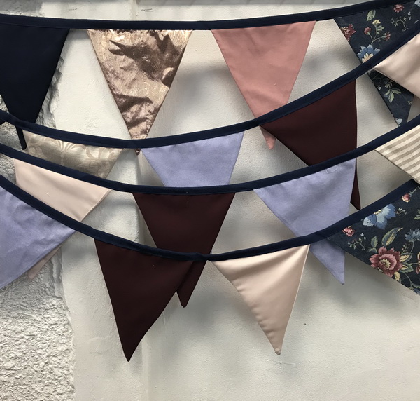 Navy Floral Bunting