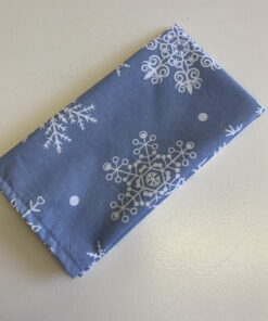Light Blue White Christmas Snowflake Serviettes