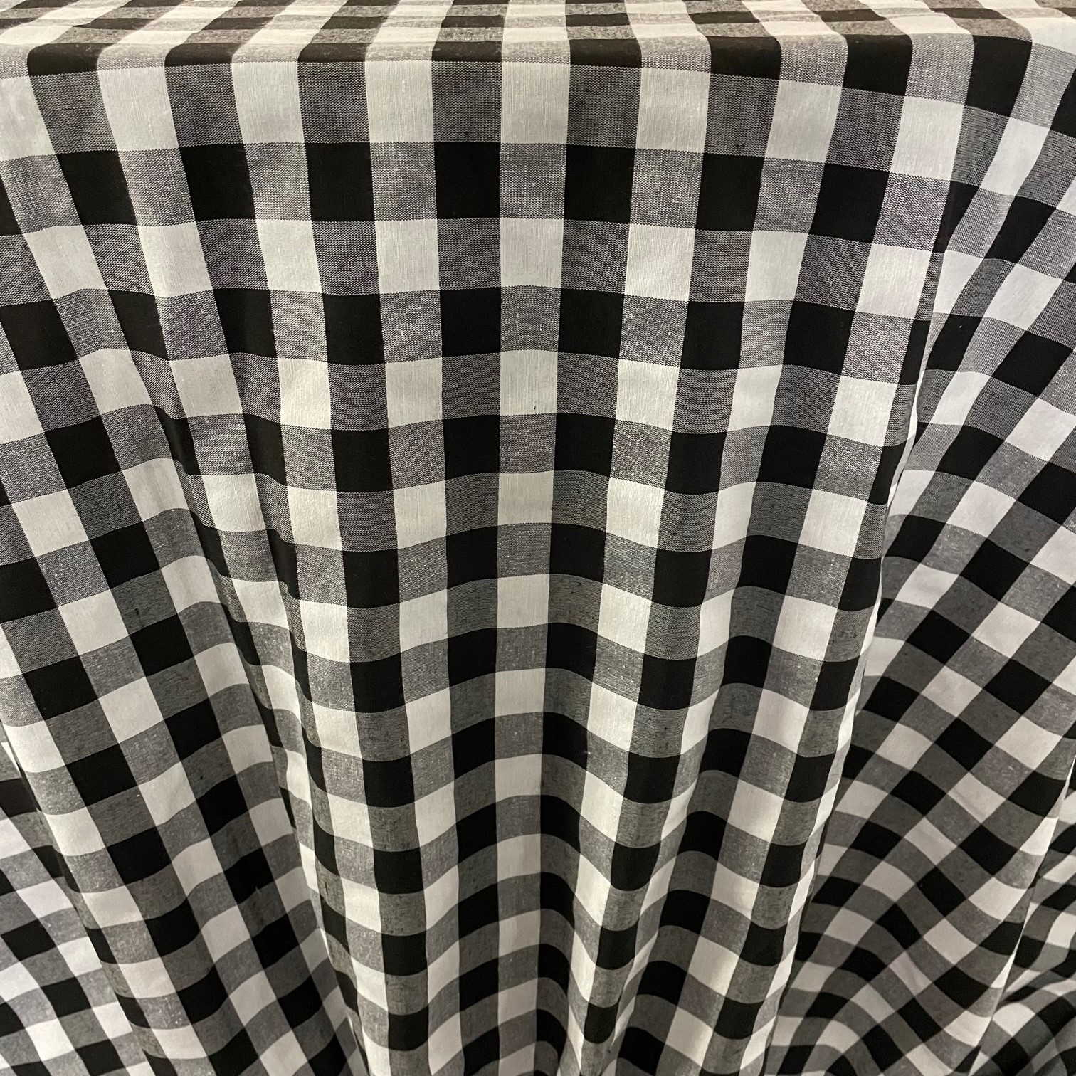 Black Med Check Tablecloths