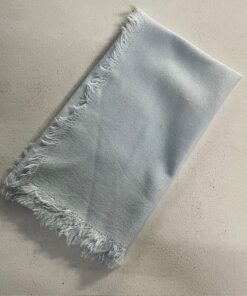 Light Blue Frayed Edge Cotton Serviettes