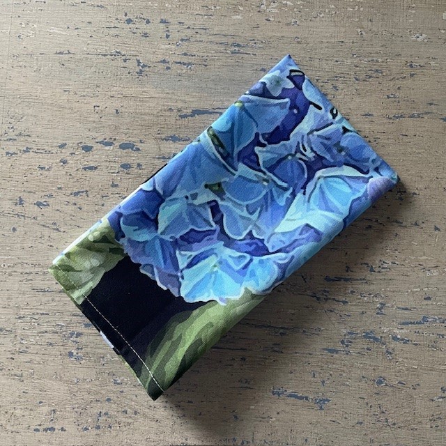 Blue Black Hydrangea Serviettes