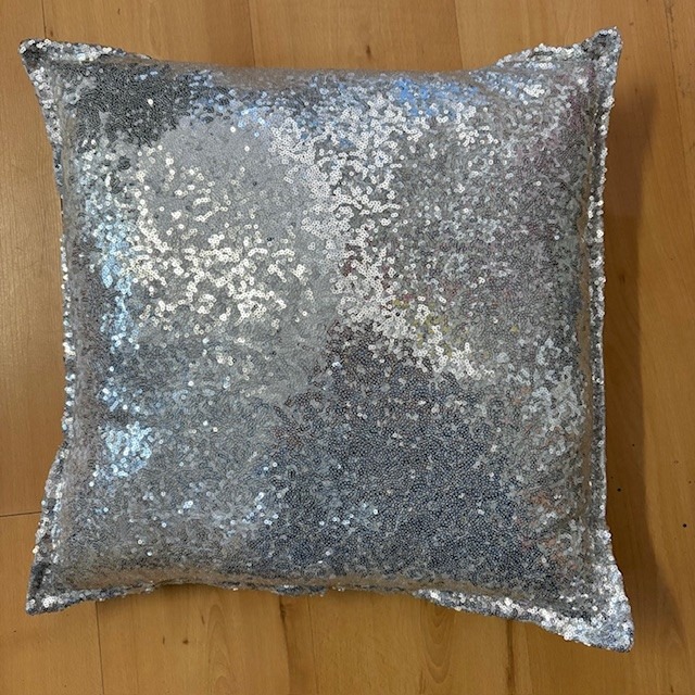 Silver Sequin Scatter Cushions